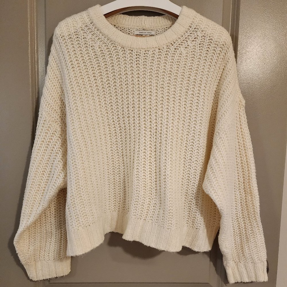 American Eagle Cream Sweater